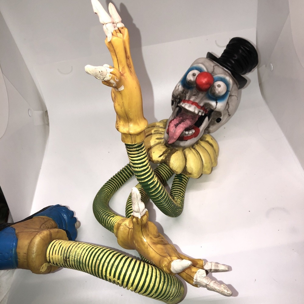 RARE Gemmy Evil Clown "Tangler" Halloween Prop 28" Horror Circus Carnival - Picture 3 of 5
